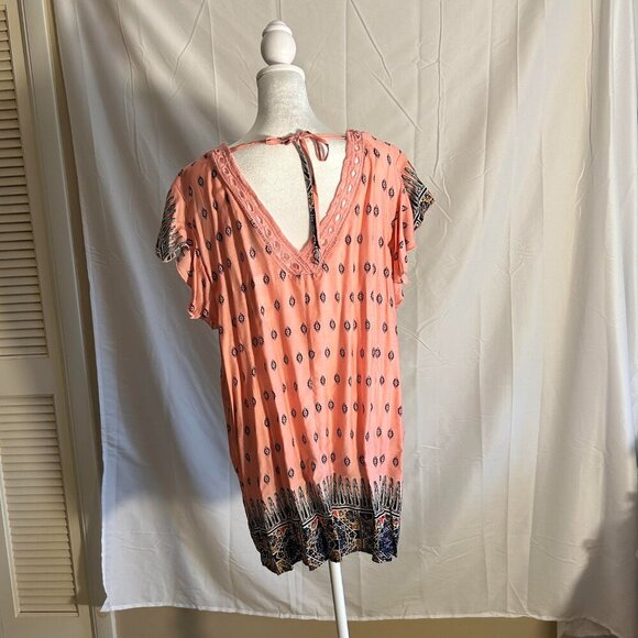 Suzanne Betro Top Size 2X V-neck front and back - Picture 5 of 8